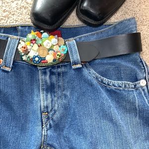 Upcycled Handmade Belt Buckle 🧡